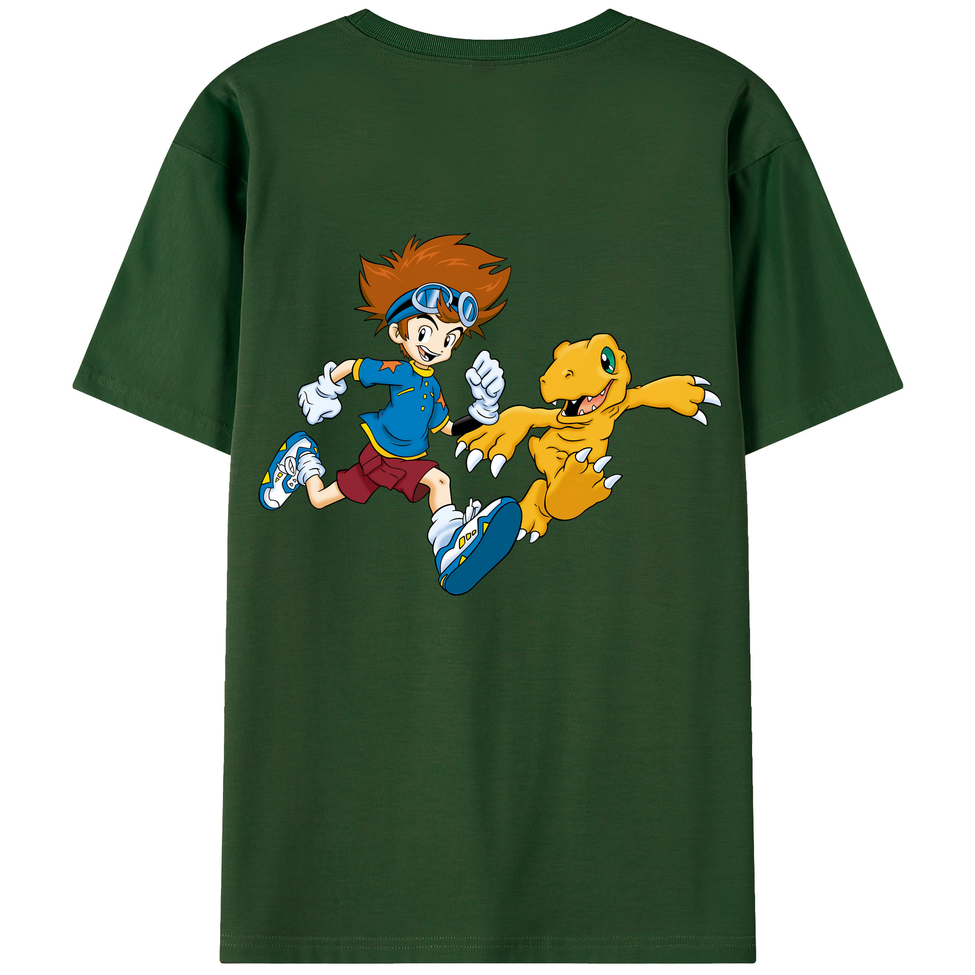 （画像用） Digimon デジタルモンスター/デジモン 綿100％半袖Tシャツ（背面プリント）